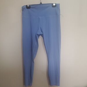 Wunder Under Train Brillant Blue High Waisted 25" Leggings Size 14